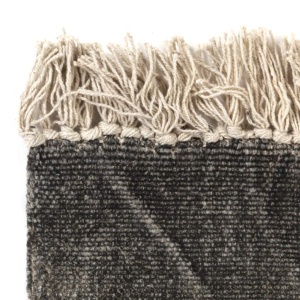 Covor Kilim, antracit, 160 x 230 cm, bumbac - Img 3