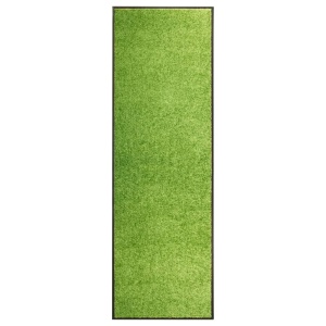 Covoraș de ușă lavabil, verde, 60 x 180 cm