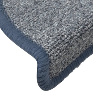 Covorașe pentru trepte scară, 15 buc., gri/albastru, 56x17x3 cm - Img 6