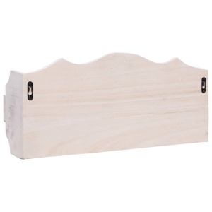 Cuier de perete, alb, 50 x 10 x 23 cm, lemn - Img 4