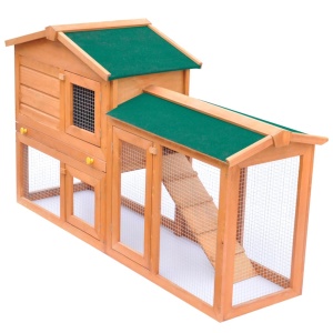 Cușcă de exterior pentru iepuri cușcă adăpost animale mici, lemn