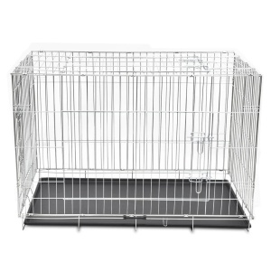 Cușcă pentru câini pliabilă, metal, XXL - Img 2