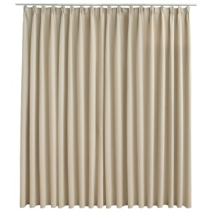 Draperie opacă, bej, 290 x 245 cm, cu cârlige - Img 2