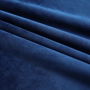Draperii opace 2 buc. albastru inchis 140x175cm catifea cârlige - Img 3