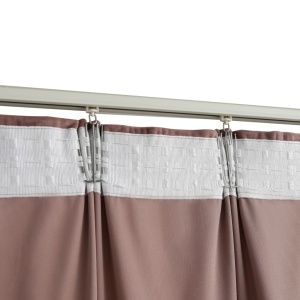 Draperii opace 2 buc. roz antichizat 140x245 cm catifea cârlige - Img 4