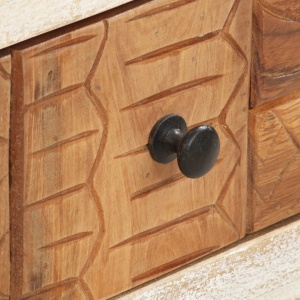 Dulap cu sertare, 45 x 30 x 105 cm, lemn masiv reciclat - Img 2