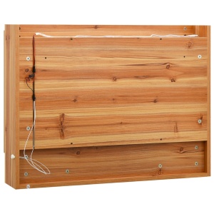 Dulap de baie cu oglindă și LED-uri, stejar 80 x 15 x 60 cm MDF - Img 5
