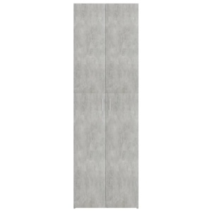 Dulap de birou, gri beton, 60x32x190 cm, PAL - Img 5