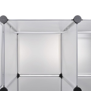 Dulap modular cu 18 compartimente alb 37 x 146 x 180,5 cm - Img 8