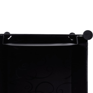 Dulap modular cu 9 compartimente, 37x115x150 cm, negru și alb - Img 5