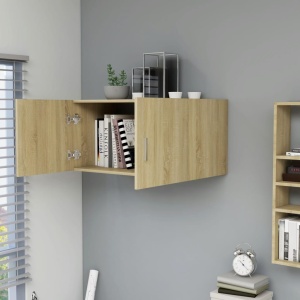 Dulap montat pe perete, stejar Sonoma, 80 x 39 x 40 cm, PAL - Img 3
