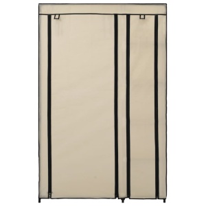Dulapuri pliabile de haine 2 buc. crem 110x45x175 cm țesătură - Img 4