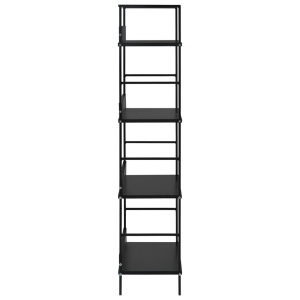 Etajeră cărți cu 4 rafturi, negru, 60 x 27,6 x 124,5 cm, PAL - Img 4