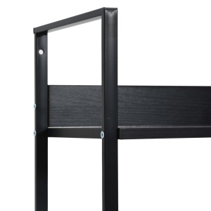 Etajeră cărți cu 4 rafturi, negru, 60 x 27,6 x 124,5 cm, PAL - Img 7