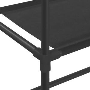Etajeră peste mașina de spălat cu 3 niveluri negru 69x28x169 cm - Img 6