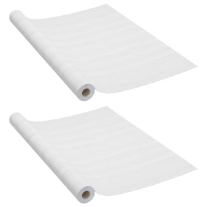 Folii mobilier autoadezive, 2 buc., lemn alb, 500 x 90 cm, PVC - Img 2