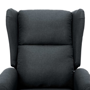 Fotoliu cu ridicare pe verticală, gri inchis, material textil - Img 6