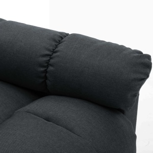 Fotoliu de masaj rabatabil, gri inchis, material textil - Img 6