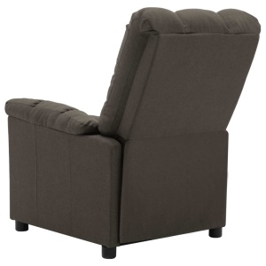 Fotoliu de masaj rabatabil, gri taupe, material textil - Img 5