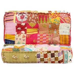 Fotoliu puf, 100 x 100 x 20 cm, model petice, material textil - Img 2