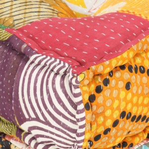 Fotoliu puf modular, model petice, material textil - Img 2