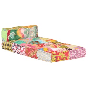 Fotoliu puf modular, model petice, material textil - Img 3
