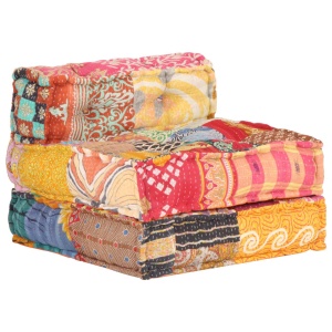 Fotoliu puf modular, model petice, material textil - Img 5