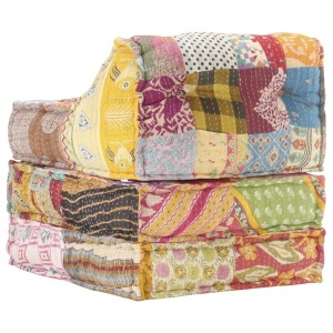 Fotoliu puf modular, model petice, material textil - Img 7