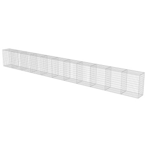 Gabion perete cu capace, 900 x 50 x 100 cm, oțel galvanizat - Img 2