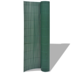 Gard de grădină cu două fețe, verde, 90 x 300 cm, PVC - Img 2