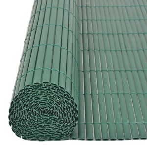 Gard de grădină cu două fețe, verde, 90 x 500 cm, PVC - Img 5