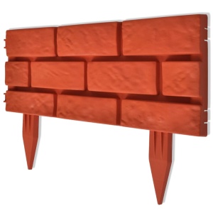 Gard pentru peluză Model cărămidă 11 buc - Img 2