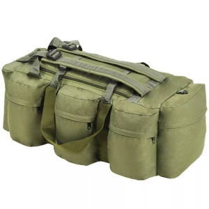 Geantă 3-in-1 in stil army, 120 L, Verde măsliniu