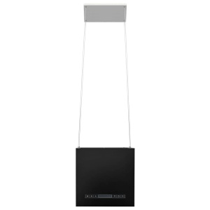 Hotă suspendată insulă, LCD tactil, 37 cm, oțel - Img 4