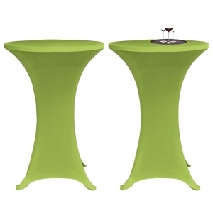 Husă elastică pentru masă, 60 cm, verde, 2 buc.