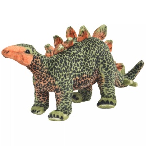 Jucărie de pluș dinozaur Stegosaurus, verde și portocaliu XXL