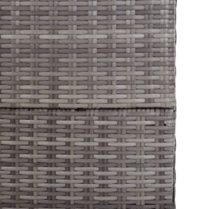 Ladă de depozitare de grădină, gri, 150x100x100 cm, poliratan - Img 7
