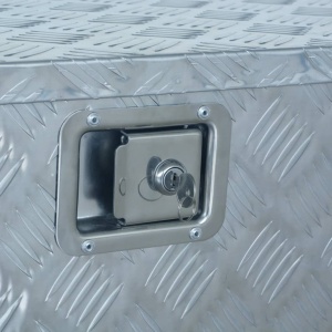 Ladă din aluminiu, 737/381 x 410 x 460 cm, argintiu - Img 2