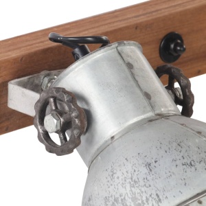 Lampă de perete industrială, argintiu, 45 x 25 cm, E27 - Img 7