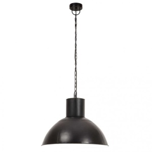 Lampă suspendată, 25 W, negru stins, rotund, 48 cm, E27 - Img 3