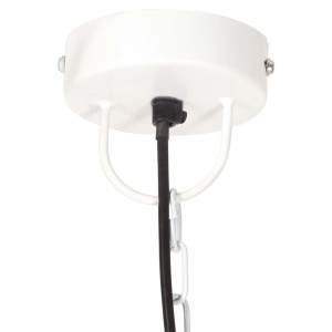 Lampă suspendată industrială, 25 W, alb, 30 cm, E27, rotund - Img 6