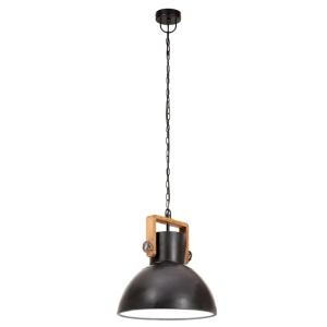Lampă suspendată industrială, 25 W, negru, 30 cm, E27, rotund - Img 5