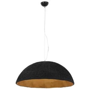 Lampă suspendată, negru și auriu, Ø70 cm, E27 - Img 8