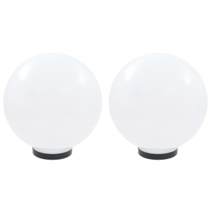 Lămpi bol cu LED, 2 buc, sferice, 30 cm, PMMA - Img 2