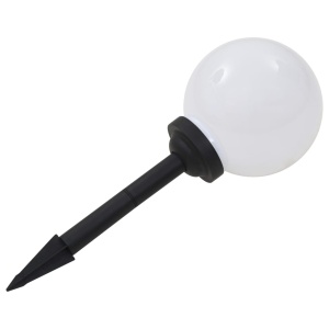 Lămpi solare de exterior cu LED, 3 buc, 20 cm, RGB, sferic - Img 6