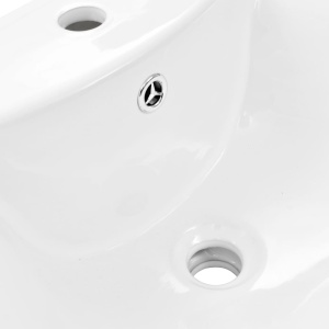 Lavoar cu piedestal, alb, 580 x 470 x 200 mm, ceramică - Img 5