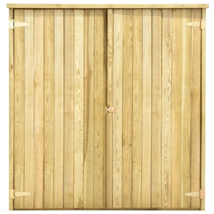 Magazie unelte de grădină, 163x50x171 cm, lemn pin tratat - Img 8