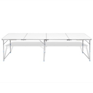 Masă camping din aluminiu reglabilă 240 x 60 cm - Img 5