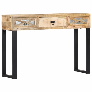 Masă consolă, 110 x 30 x 76 cm, lemn masiv de mango - Img 12