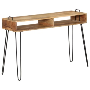 Masă consolă, 115 x 35 x 76 cm, lemn masiv de mango - Img 6